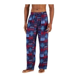 🎄 Club Room Men's Patchwork Flannel Pajama Pants, holiday pants, Christmas New